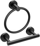 FORIOUS Black Toilet Paper Holder T