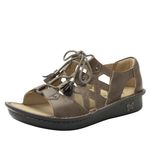 Alegria Women's Valerie Leather Sandal, Stones Throw, 7-7.5 Wide