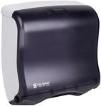 San Jamar T1755TBK Ultrafold Fusion Folded Towel Dispenser, Fits 400 Multifold/240 C-Fold Towels, Classic, Black Pearl