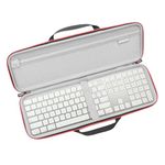 RLSOCO Hard Case for Apple Magic Keyboard with Numeric Keypad & Magic Trackpad,Portable Keyboard Case- Black (Case Only)