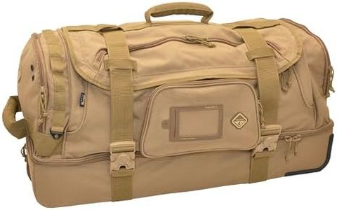 HAZARD 4 Shoreleave - Rolling Duffle Bag With Wheels and Handle - Large Heavy Duty Travel Luggage, Wheeled Camping Duffel Bags for Men and Women, Tactical Weekender Baggage (103.4L) (Coyote)