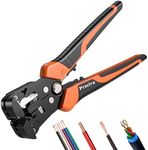 Wire Stripper, Preciva Automatic CableStripper and Cutter Tool Electrical for 0.2-6mm² Wires, Self Adjustable Electrican Wire Crimping Toolkit