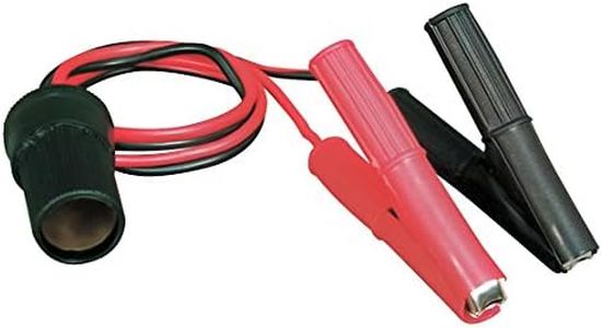 Roadpro 12V Battery Clip-On and Cigarette Lighter Adapter