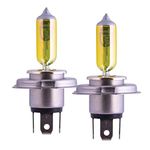 PIAA 22-13404 H4 (9003) Solar Yellow Twin PACK-2500K-12V 60/55W, 2 Pack