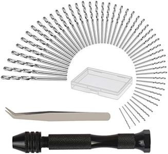 KAKOO Perceuse à Main Hand Drill Avec 48 Pcs Mini Foret Fraise Twist (0.6-3mm) Perceuse Manuelle Outils Pour Bricolage Forage