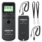 AODELAN Camera Wireless Shutter Release Timer Remote Control for Nikon Z6, Z7, D850, D810, D750, D700, D3, D4, D5, D3100, D5000, D7200, D600, D610, D3300, Coolpix P1000; Replace MC-DC2, MC-36, MC-30A