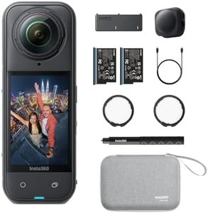 Insta360 X5 Essentials Bundle - Waterproof 8K 360° Action Camera, Leading Low Light, Invisible Selfie Stick Effect, Rugged and Replaceable Lens, 3-Hour Battery, Built-in Wind Guard, Stabilization