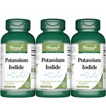 VORST Potassium Iodide 800mcg 3 X 120 Vegan Capsules | Thyroid Support Supplement for Women & Men | Iodine | KI | Powder Pills | Alternative to Tablets | 3 Bottles