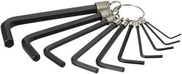 Stanley 10-Piece Metric Hex Key Ring Set Black