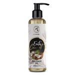 Massage Oil Coconut 200ml - Body Oil with Coconut - Jojoba - Almond - Grapeseed - Peach Kernel Oils - Aromatherapy Oil - Relax Oil - Good Sleep Oil - Calming Oil