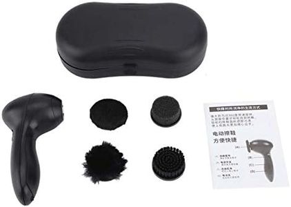 Shoe Shine Kit, Electric Shoe Polisher - Shoe Cleaner Brush Battery Powered Shoe Boot Shine Sneaker Cleaner Kit Portable Leather Care Kit for Shoes, Boots,Bags, Sofa