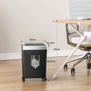 Bonsaii 15-Sheet Cross Cut Paper Shredder – Heavy Duty Office Use