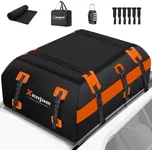 1000D Waterproof Car Roof Cargo Carrier, Upgrade Car Roof Top Bag for All Cars Rooftop Storage with/Without Rack, Soft Vehicle Luggage Box with Anti-Slip Mat, A Security Lock (21 Cubic Feet)