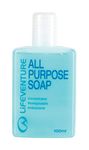 Lifeventure All Purpose Biodegradable and PH balanced Bottled Soap Ideal For Travel, Camping And Wilderness, Blue, 100 ml