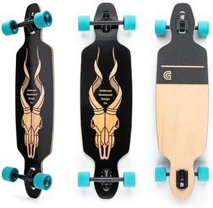 Goldcoast Addax 36" Drop Through Longboard Complete – 36" Canadian Maple Drop Through Deck, 70mm Shred Boots Wheels, Precision Bearings, Smooth & Stable Ride for Cruising & Commuting