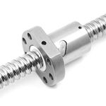 Befenybay Ball Screw SFU1605 （Diameter 16mm Pitch 5mm）Length 200mm with Metal Ball Screw Nut with BK12/BF12 Standard End Machining for CNC Machine Parts(200mm)