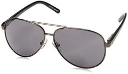 Foster Grant Men's Command 1017553-125.COM Aviator Reading Glasses, Gunmetal, 1.25