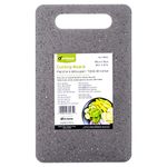 Luciano Housewares Compact Water-, Stain-, and Odour-Resistant Cutting Board, 9.7 x 5.8 inches, Grey