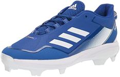 adidas Men's Icon 7 TPU Baseball Shoe, Team Royal Blue/Silver Metallic/White, 16 US