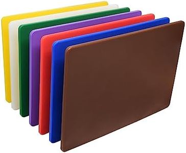 7X eZone Chopping Boards 45x30cm Colour Coded Catering Food Prep Cutting Boards