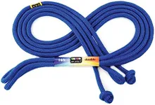 Just Jump It 16' Foot Single Jump Rope for Kids Women and Men - Active Outdoor Youth Fitness Excersing Equipment - Double Dutch Length Gym Accessories - Blue