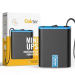 Oakter Mini UPS for 12V WiFi Router Broadband Modem | Backup Upto 4 Hours | WiFi Router UPS Power Backup During Power Cuts | UPS Broadband Modem (12 Volt Backup Upto 4 HRS)