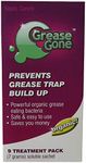 Grease Gone Grease Trap Cleaner Treatment 9 Pack, Turns Fat, Oil and Grease to Water, Reduces Odors and Pump-Outs (9 Soluble Sachets)