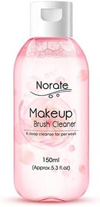 Norate Makeup Brush Cleaner, Make Up Brush Cleansers Solution, Makeup Cleaner for Makeup Brushes, Beauty Sponge, Powder Puff, Deep Clean Brush Shampoo, Gentle Formula Cruelty Free 5.3 FL.OZ