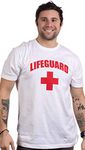 Ann Arbor T-shirt Co. Lifeguard | White Lifeguarding Unisex Uniform Costume T-Shirt for Men Women - L