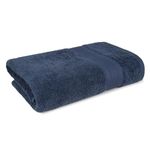 Trident Soft Comfort Air Rich 100% Cotton Towels for Bath, 500 GSM Large Size Bathroom Towels for Men/Women, 1 Piece Bath Towel (69cm x 137cm), Navy