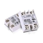 Hailege 2pcs SSR-25DA Solid State Relay Single Phase Semi-Conductor Relay Input 3-32V DC Output 24-380V AC