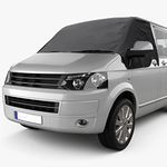 CICMOD Windscreen Cover Front Window Sunshade Frost Snow Screen Wrap Cover for VW T5 Van - Black
