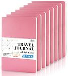 8 Pack Soft Cover Journal Bulk, Feela Notebooks College Ruled for Work, Lined Travel Journal for Women Men, Note Taking Notebook School Supplies Business Writing, 8.2” x 5.5”, A5, Pink