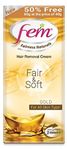 FEM Fairness Naturals Hair Removal Cream Fair And Soft - 40 G (50% Extra) for Women