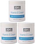 XBC Vitamin E Cream (3 x 500ml) Large Tub Deeply Moisturises & Soothes Skin