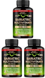 Bariatric Multivitamin with Iron 45mg - 21in1 Bariatric Complex - 90 Caps (Pack of 3)