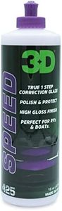 3D Speed Car Scratch Remover Polish & Wax – 16oz – All-in-One Scratch Remover, Swirl Correction & Wax Sealant Protection with Glossy Shine