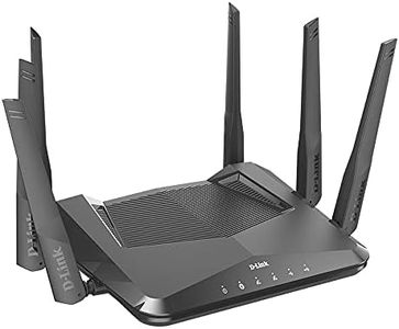 D-Link WiFi 6 Router AX4800 MU-MIMO Voice Control Compatible with Alexa & Google Assistant, Dual Band Gigabit Gaming Internet Network (DIR-X4860-US)