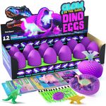 Glow in The Dark Dino Eggs Dig Kit for Kids - Dinosaur Egg Digging Toys for Boys & Girls Ages 8 Year Old Boy Toddler Gifts - Birthday Party Gift Ideas - Excavation Science Activities