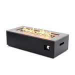 Paramount Aries Convertible Propane Fire Table, Grey and Black