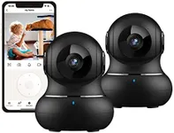 litokam Little elf Camera 2 Pack, Pet Camera with 360° Motion Tracking, 1080P Security Camera Indoor with IR Night Vision, 2-Way Audio, WiFi Camera for Baby/Nanny, Wireless Camera Work with Alexa