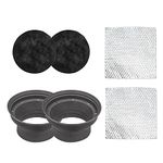 RECOIL Foldable Silicone 6.5” Car Speaker Baffle Kits with Egg Crate Foam and Sound Damping Speaker Kit Two 10” x 10” Pieces, for Sound Quality Improvement and Speaker Protection, One Pair