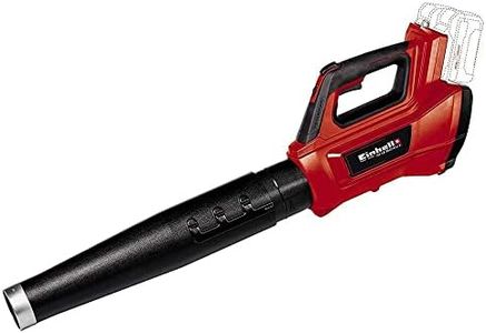 Einhell Soplador de hojas a batería GE-LB 36/210 Li E-Solo Power X-Change (36 V, iones de litio, 210 km/h, 816 m³/h, interruptor turbo, tubo de 3 escalones + desmontable, sin batería ni cargador)