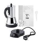 Coffee Pot, Coffee Percolator Electric Coffee Maker, Stainless Steel Coffee Single Serve Coffee Maker and Espresso Maker with Great Flavored Rich Brew Coffee Maker Quick Brew for Home Use(300ml)