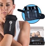 Hand and Wrist Ice / Heat Wrap - Perfect for Sprained Wrist Arthritis Treatment for Hands and Wrist Pain Therapy - Hot/Cold Gel Packs Included