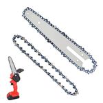 HASTHIP® 2Pcs Chainsaw Saw Chain 6 inches Chainsaw Saw Chain with Guide Rail Universal for Wood Cutting,Tree Pruning