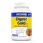 Enzymedica, Digest Gold, Digestive Enzymes, Dietary Supplement with ATPro for Maximum Support, 120 Capsules, Vegan, Gluten-Free, Soy-Free, Non-GMO