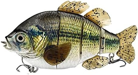 ODS Bass Fishing Lure 4 Segmented Jointed Swimbait Sinking Lure for Fishing Trout Pike Perch Walleye Muskie Shad (Color 896)