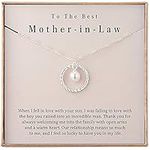 Famdecor Presents for Mother in Law Gift for Mother in Law Sterling Silver Necklace for Women Mother in Law Birthday Gifts