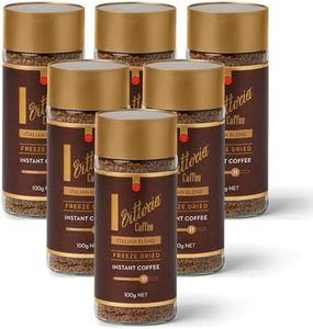 Vittoria Coffee Italian Blend Freeze Dried Instant Coffee 100 g (Case of 6). Intensity 11/15. Medium Roast of premium coffee